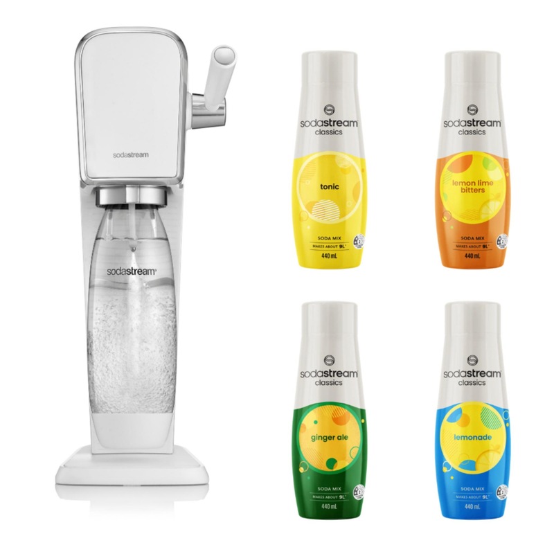 Buy SodaStream ART with Flavours White MyDeal