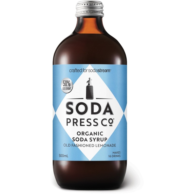 Buy Sodastream Soda Press 4 Pack Organic Syrup 500ml Lemonade MyDeal