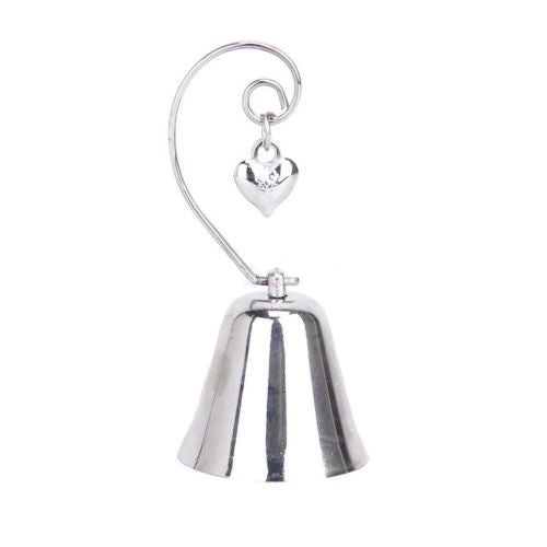 10 Pack of Silver Kissing Bell Name Card Stand Wedding Bomboniere