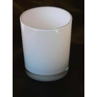 10 x White Glass Tealight Candle Holder Cup - Wedding Table Decoration