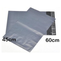 50 Piece Pack - 600x450 mm LARGE GREY PLASTIC MAILING SATCHEL BAG POLY POSTAGE POST SELF SEAL