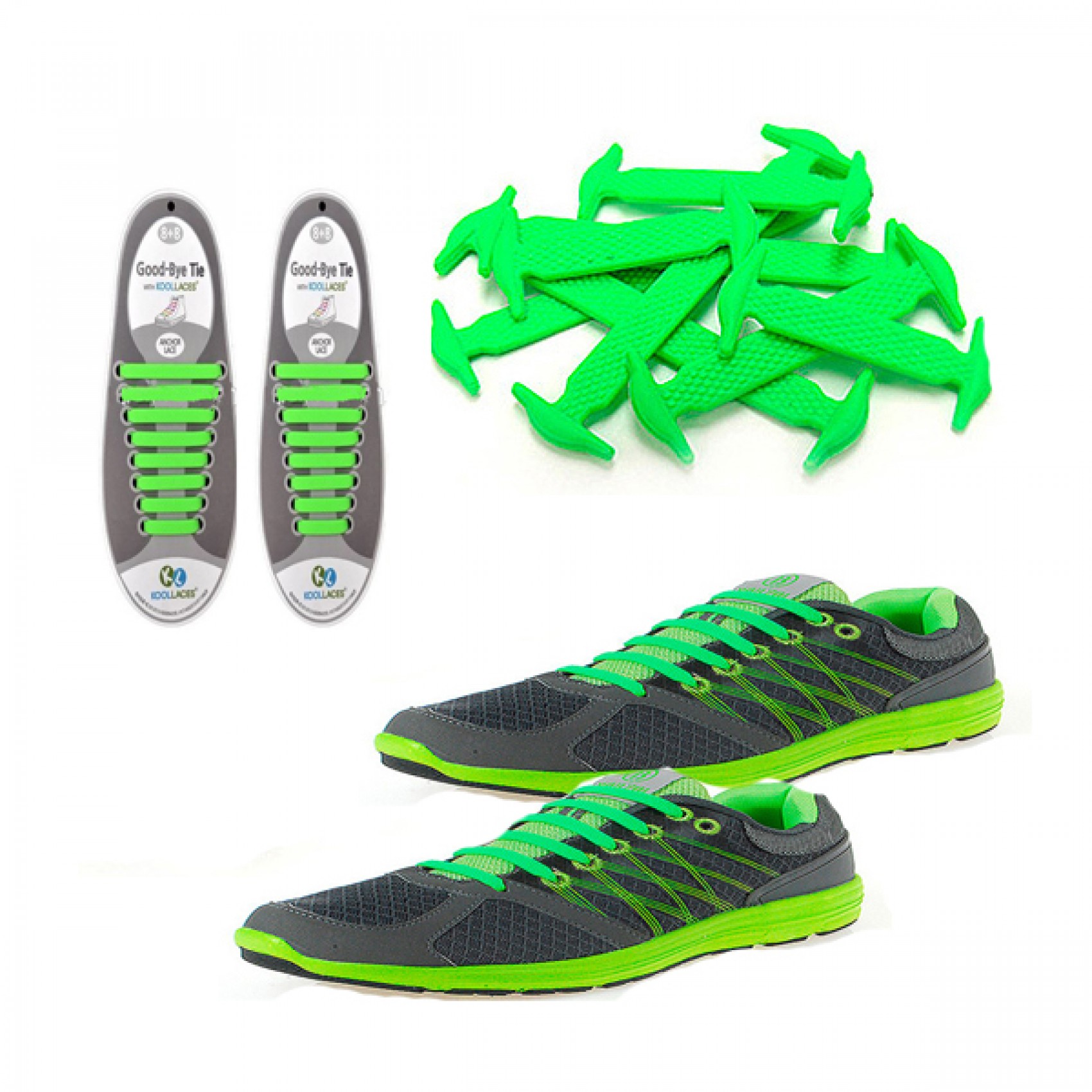 Green clearance trainer laces