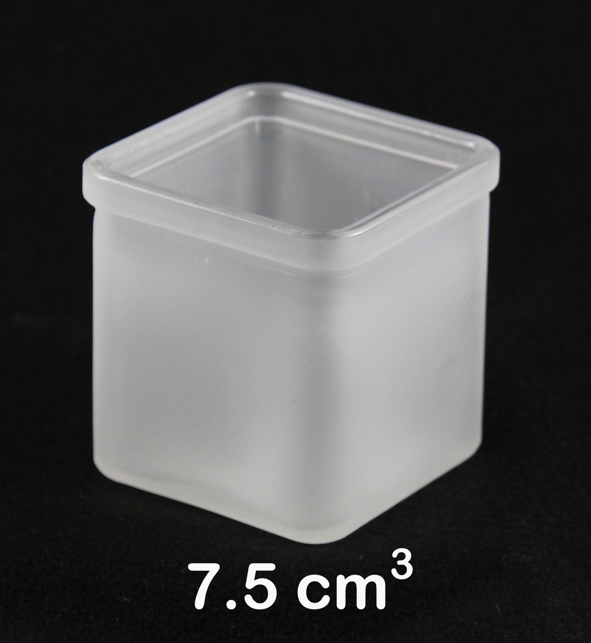 10 x Large Frosted Glass Square Tealight Candle Holder 7.5cm