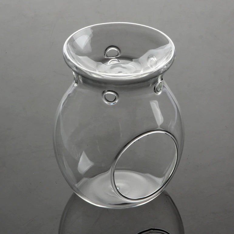 Glass 14cm Aromatic Oil Lamp Burner for tealight candles