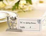 10 Pack of Silver LOVE Letters Wedding Bomboniere Name Card Stand