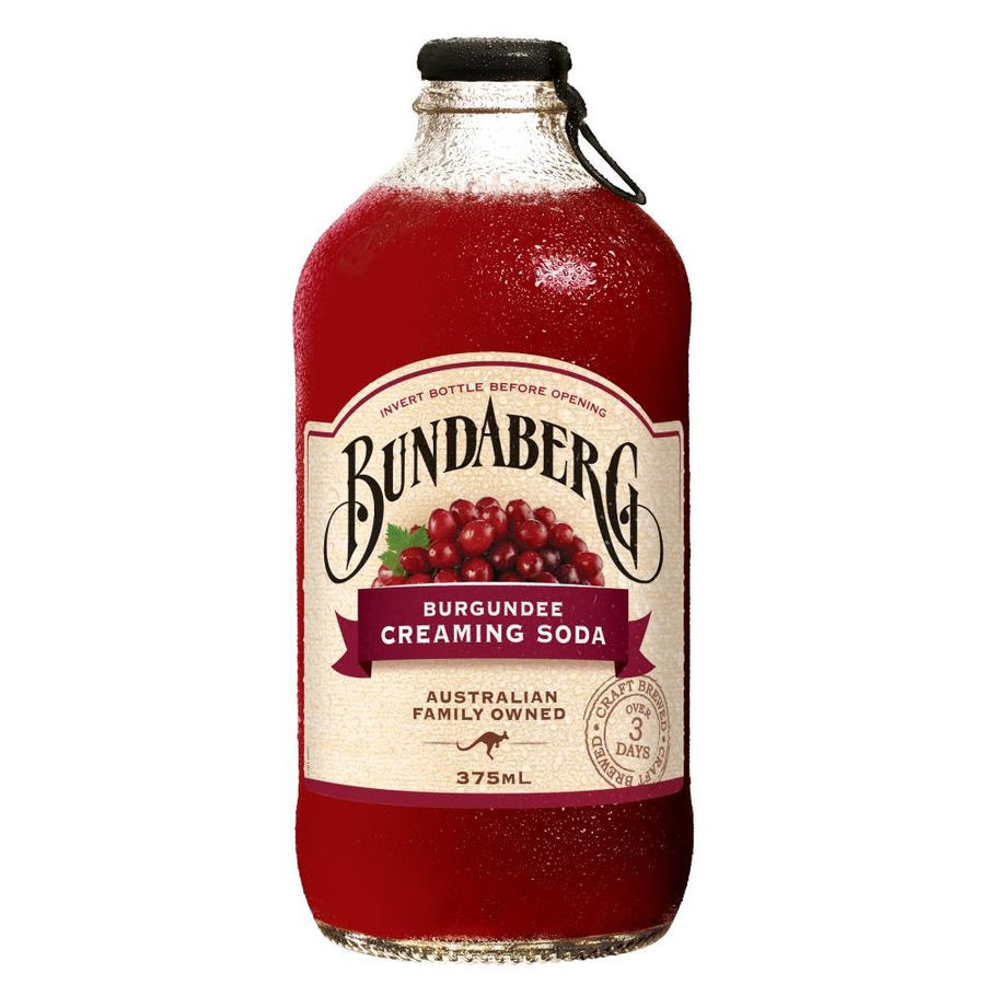 Bundaberg 375Ml Burgundee Creaming Soda 12 Pack
