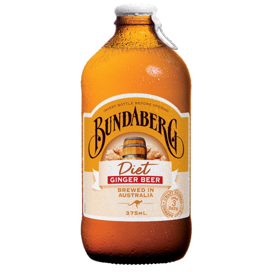 Bundaberg 375Ml Diet Ginger Beer 12 Pack