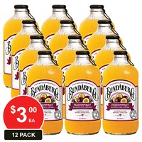 BUNDABERG 375mL SPARKLING DRINK PASSIONFRUIT 12 PACK