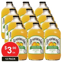 BUNDABERG 375mL SPARKLING DRINK TROPICAL MANGO 12 PACK