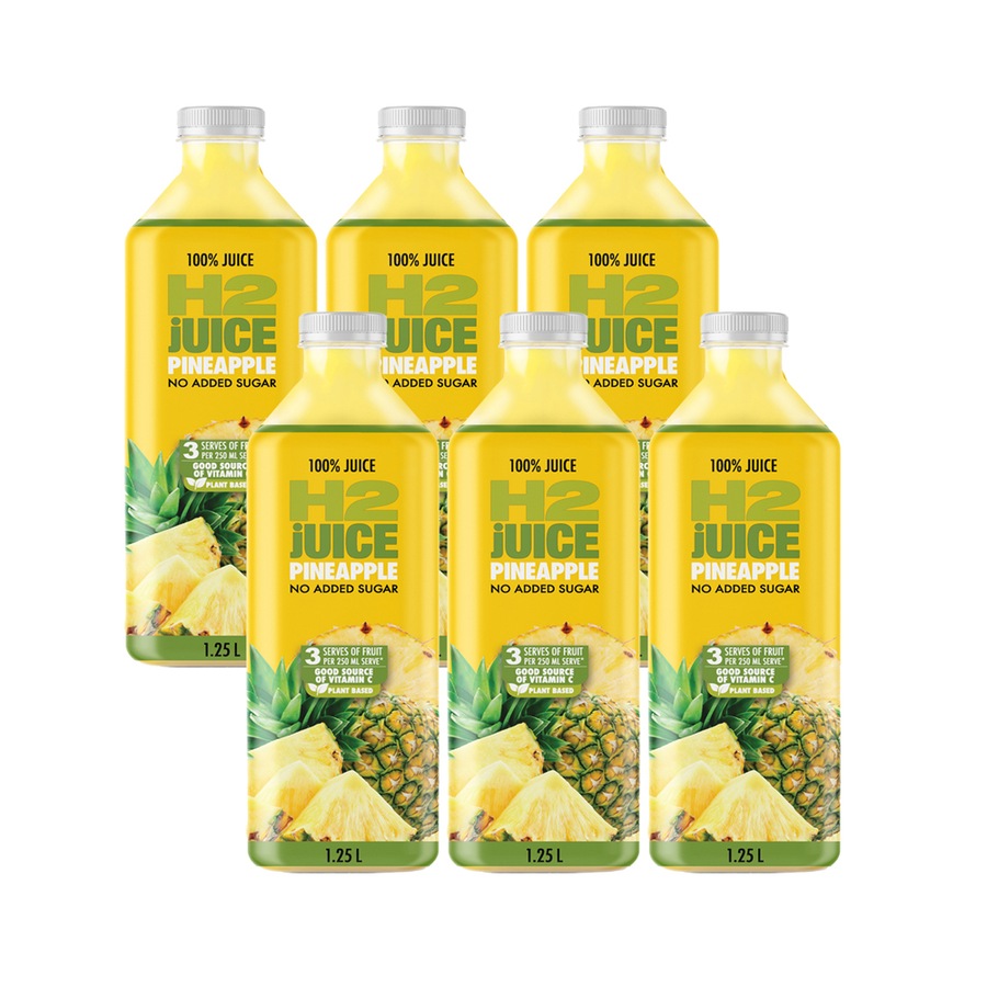 H2 Juice 1.25L Pineapple 6 Pack