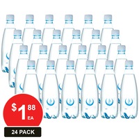 NU-PURE 500mL PURE SPRING WATER LIGHTLY SPARKLING 24 PACK