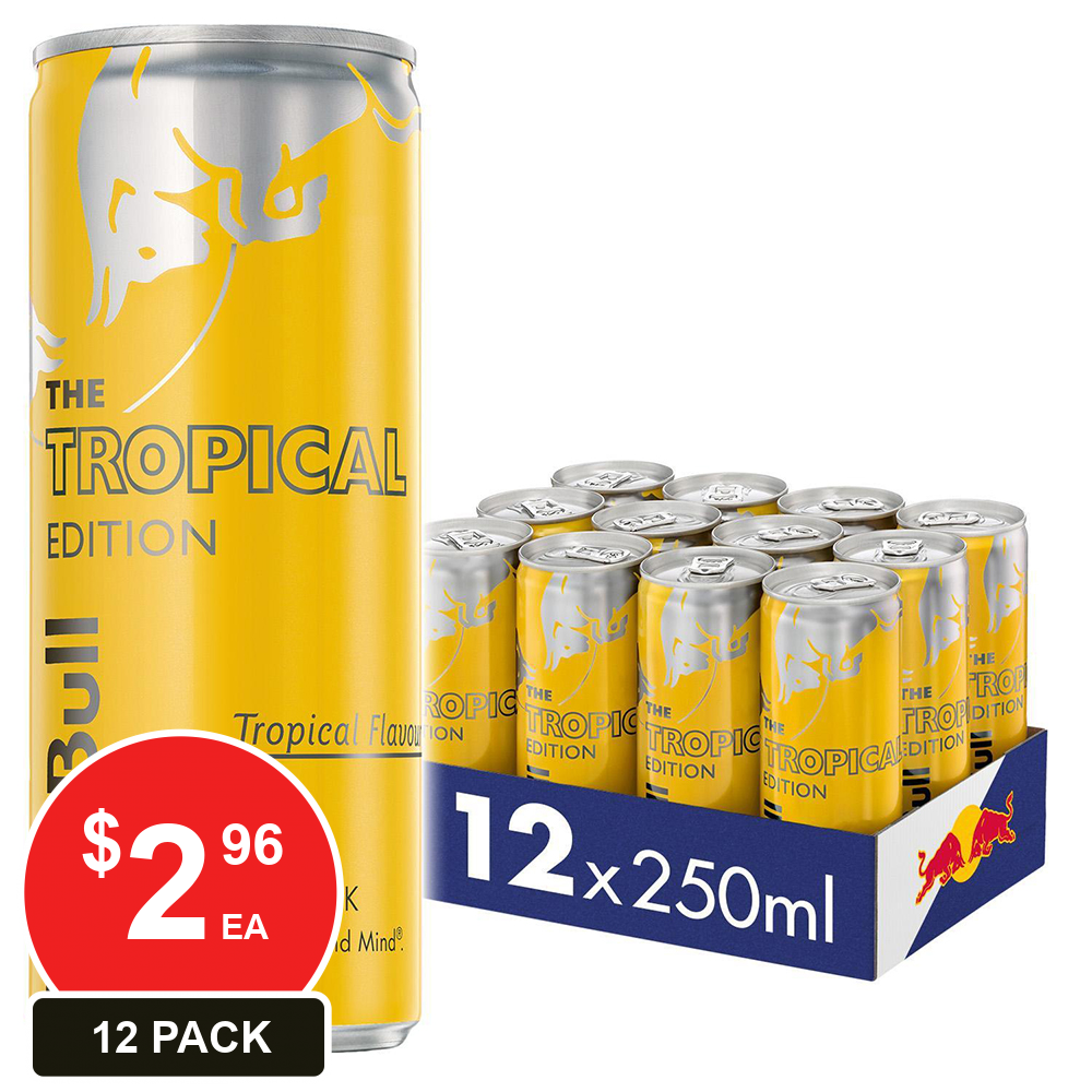 RED BULL 250ML TROPICAL EDITION 12PK 12 PACK