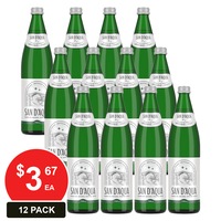 SAN D'AQUA 750mL MINERAL WATER SPARKLING 12 PACK