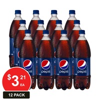 SCHWEPPES 1.25L PEPSI 12 PACK