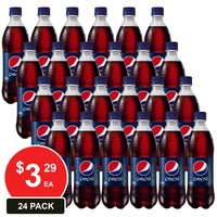 SCHWEPPES 600mL PEPSI 24 PACK