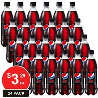 SCHWEPPES 600mL PEPSI MAX 24 PACK