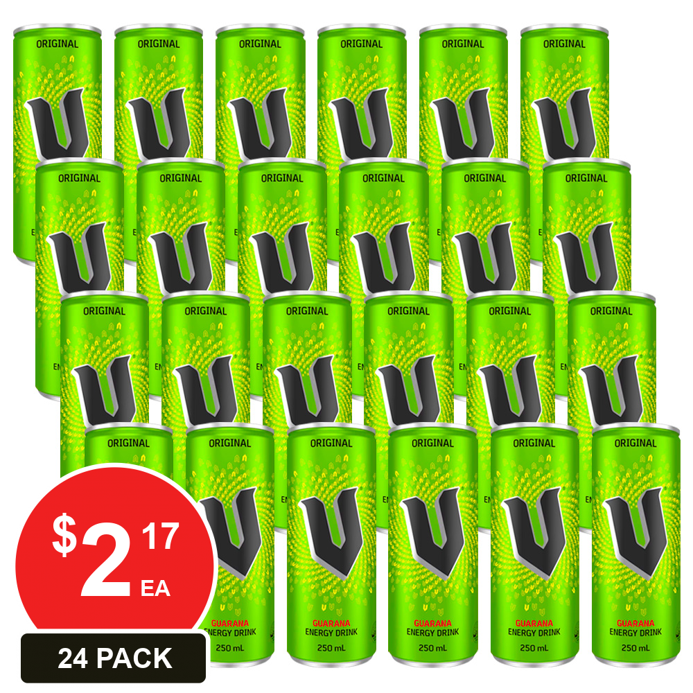 V 250ML CANS ENERGY DRINK 24 PACK