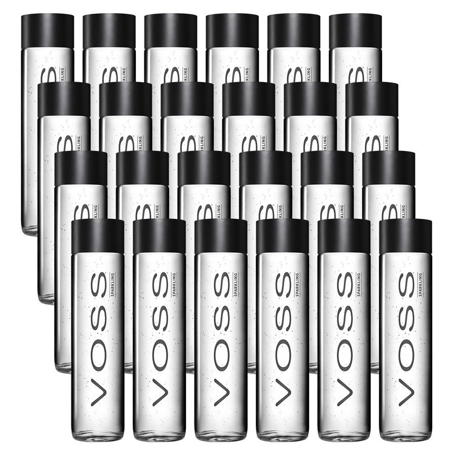 Buy Voss 375Ml Water Sparkling Glass 24 Pack - Everyday Rewards Shop