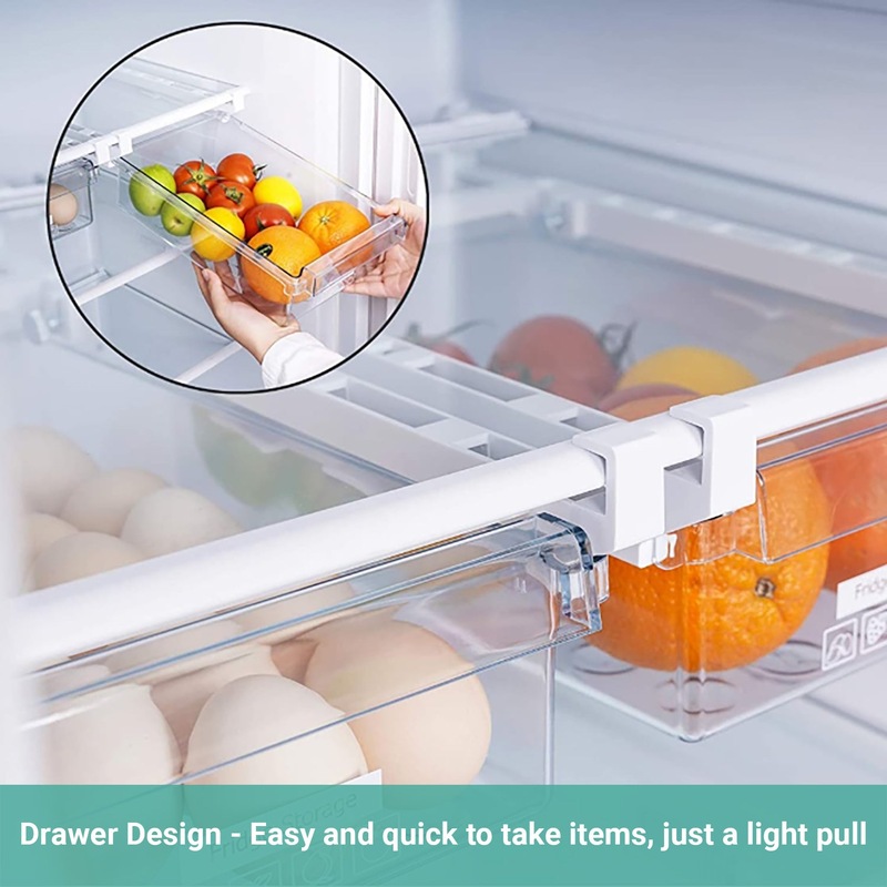 2 4x Lecluse Refrigerator Storage Rack Fridge Organizer Drawer Egg Kitchen Box Buy Food Containers 9343230112015