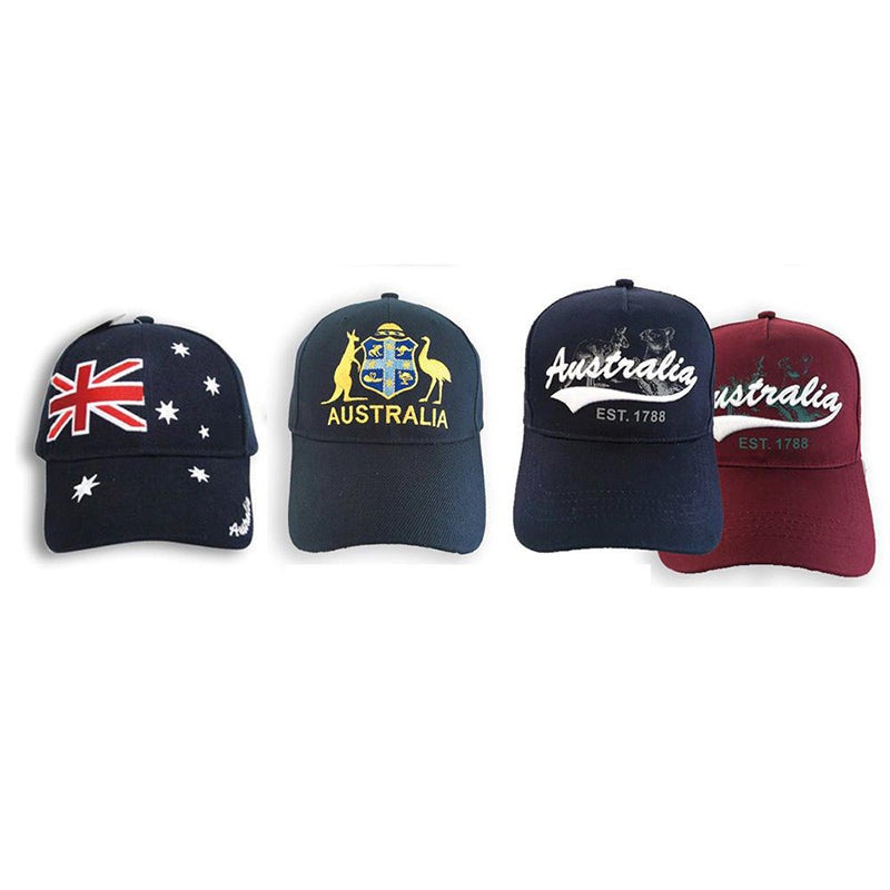 Australian Souvenirs Cap Hat Baseball Cotton Mens Sydney Flag Bulk Aussie Gift