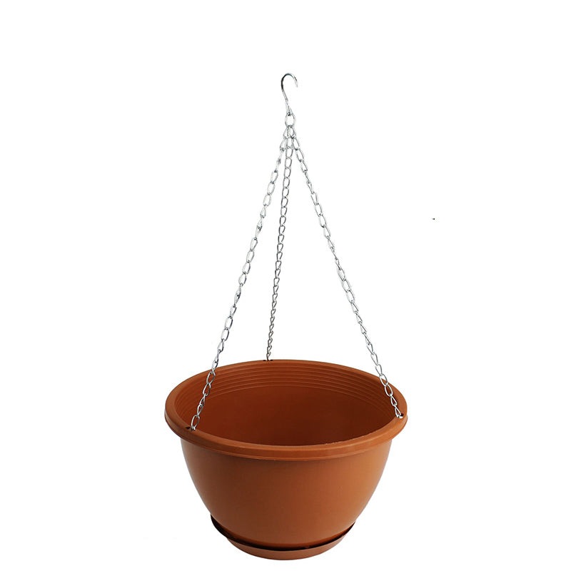 Buy Hanging Flower Pots Bulk Plastic Pot PVC Garden Metal Chain Plant