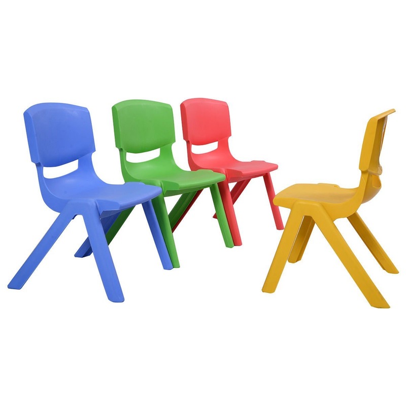 Buy Kids Table and Chair Set Children Activity Toddler Large Plastic 6 Chairs 127x50 MyDeal