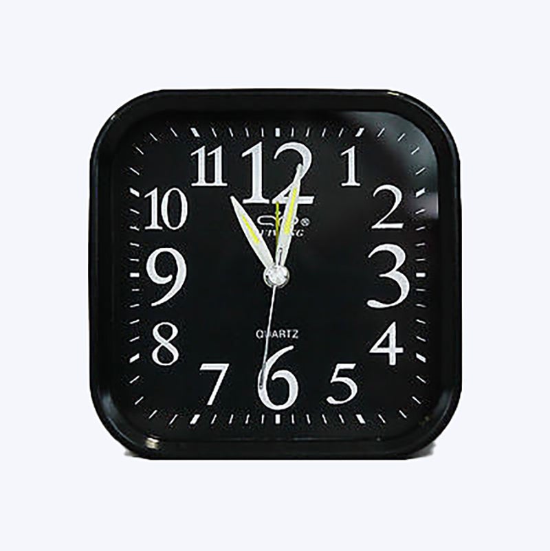 Minimalist Analog Alarm Clock Analogue Clocks Battery Desktop Table Bedside