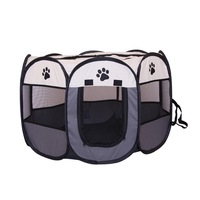 Pipers Pet Portable Playpen Dog Puppy Tent Enclosure Exercise Cat Cage 8 Panels