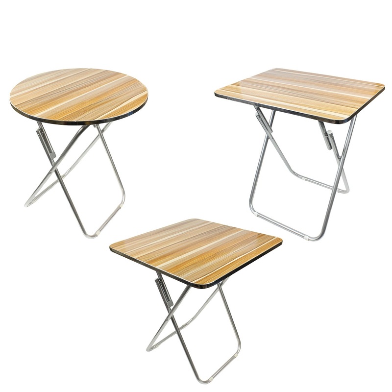 Round Folding Table Trestle Portable Foldable Camping Picnic Square Rectangular Buy Outdoor