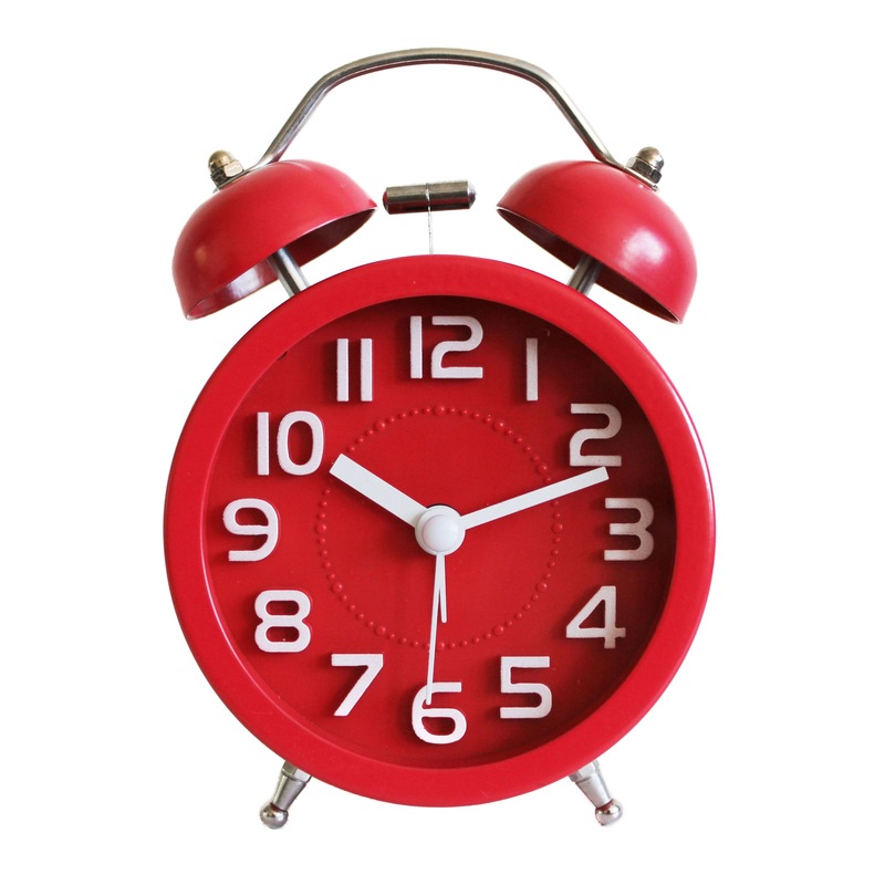 Buy Twin Bell Alarm Clock Loud Clocks Silent Vintage Retro Battery