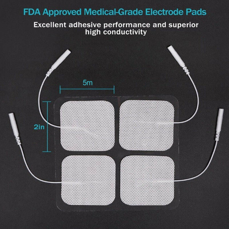  TENS Unit Electrodes Pads, 12PCS Self-Adhesive