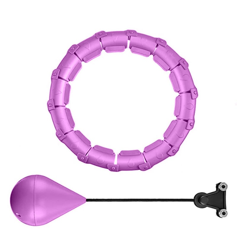 Buy Vivva 24 Knots Fitness Smart Hula Hoop Detachable Weighted Hoops Lose Weight Sports Purple 