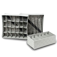 Vivva 3/6 Storage Drawer Divider Organiser Solution Box Tidy Socks Bra Underwear Box