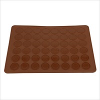 30/48 Cavities Macaron Macaroon Baking Mat Cake Silicone Tray Sheet 4 Nozzles