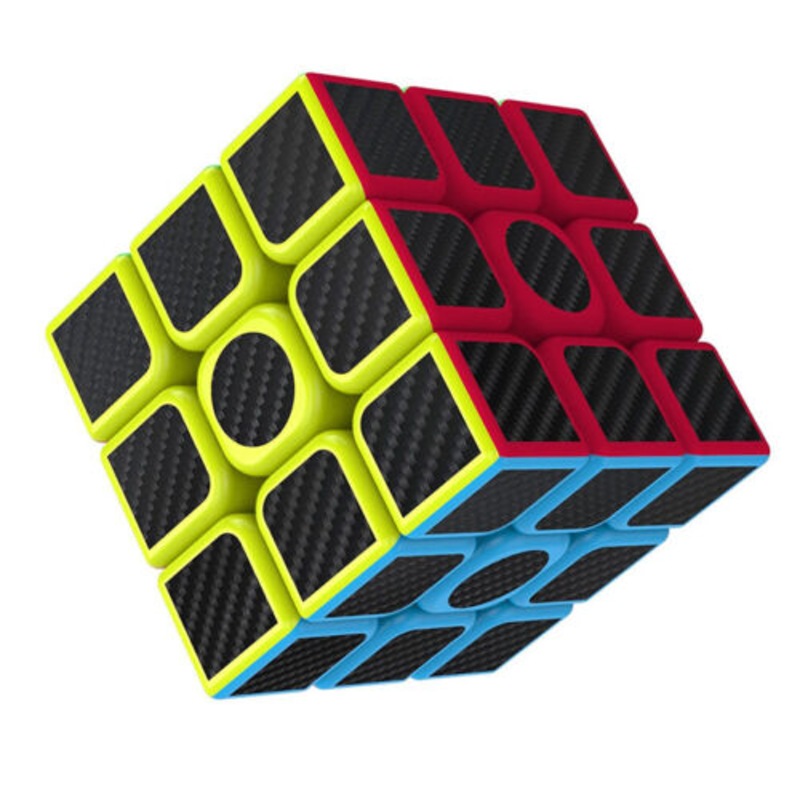 Buy 3x3x3 Smooth Speed Magic Rubiks Cube Puzzle Easy Twist Carbon Fiber ...