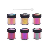 6/12pcs Chameleon Pearl Powder Pigment Color Shift Mica Powder Epoxy Resin Craft
