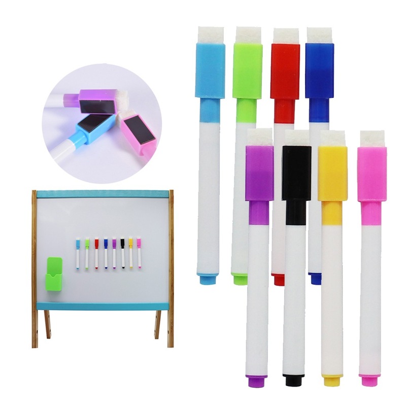 Buy Vivva 1 Set 8 Color Whiteboard Marker Pens With Dry Wipe Erase ...