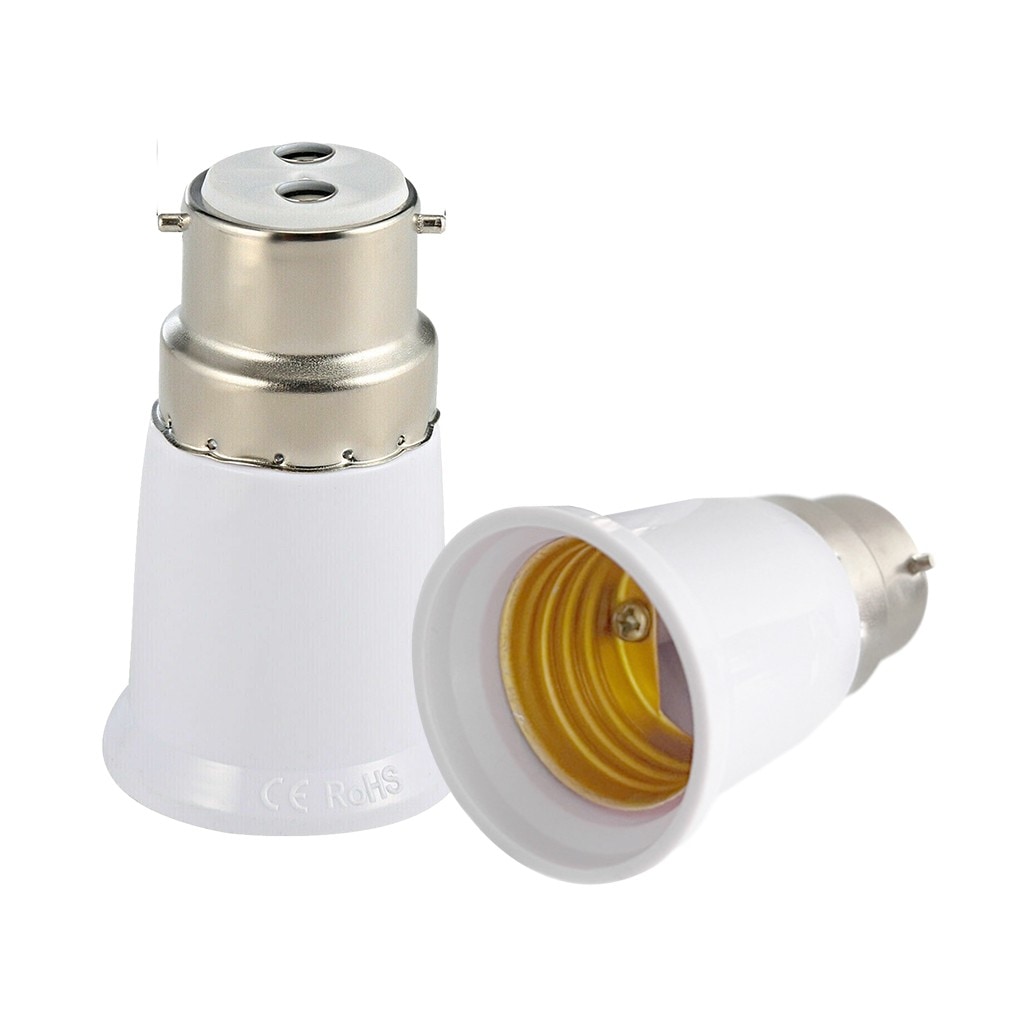 B22 To E27 Light Socket Adapter Bayonet Lamp Base Edison Bulb