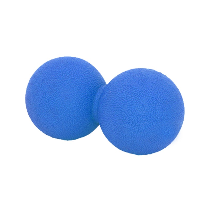 Blue Peanut Lacrosse Ball Solid Mobility Massage Ball Myofascial Trigger Point Relax