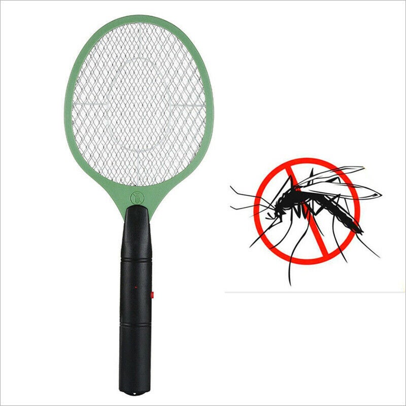 Vivva Electric Bug Zapper Tennis Racket Mosquito Fly Swatter Insect Killer Battery Green
