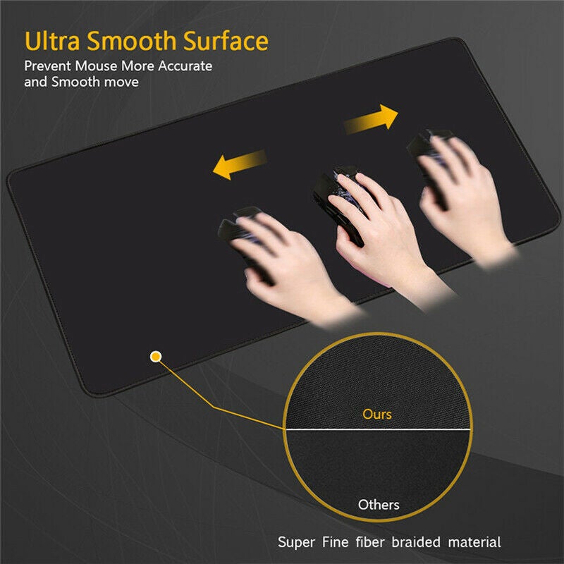 Extra Large Size Gaming Mouse Pad Desk Mat Anti-slip Rubber Speed Mousepad-27 Options