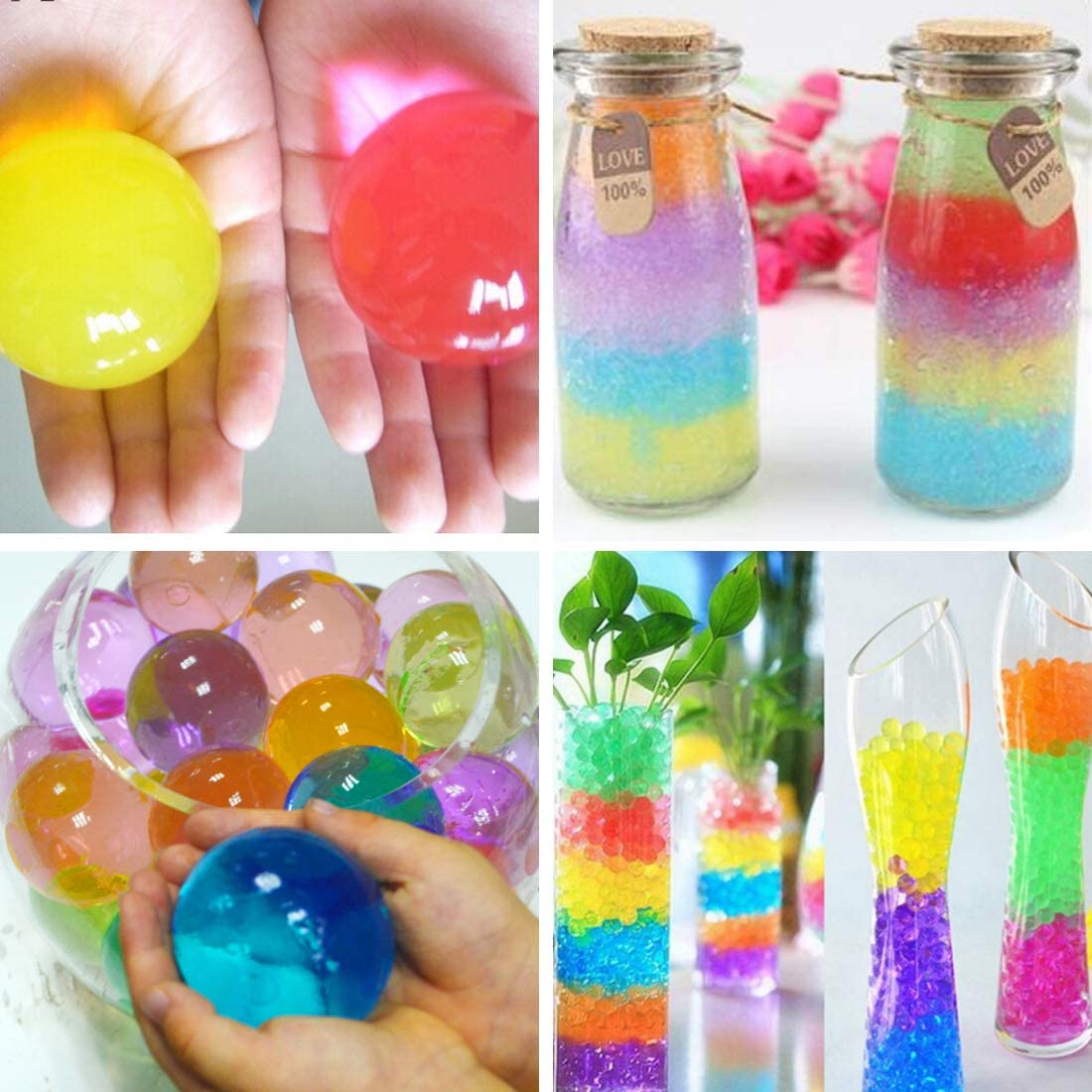 Details about   Large Jumbo Giant Water Seeds Balls Crystal Soil Jelly Gel Beads Home Wedding 