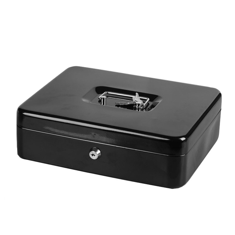 Buy Vivva Cash Box Deposit Slot Petty cash Money Box Safe with 2 keys ...