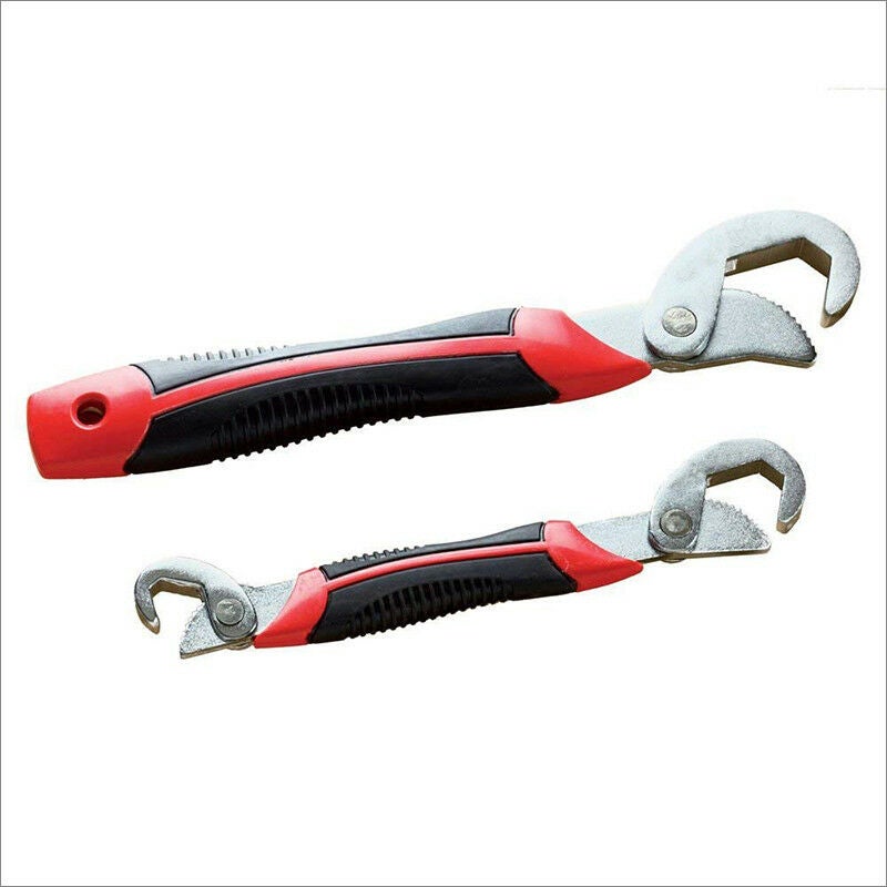 2PCS Universal Wrench Quick Snap N Grip & Spanner Adjustable Multi-Function Set