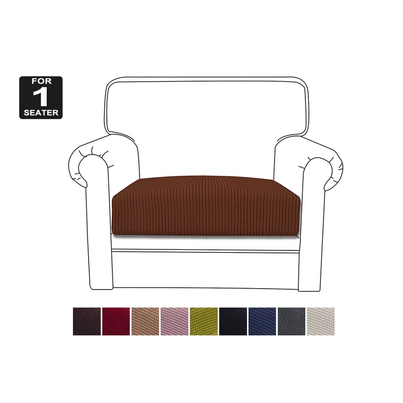 Buy Sofa Covers For 1 Seater High Stretch Lounge Slipcover Protector Couch Cover (8 Colours