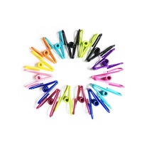 10pcs Stainless Steel Clothes Pegs Hanging Laundry Metal Clamps Colors Food Bag Clips Random Colour