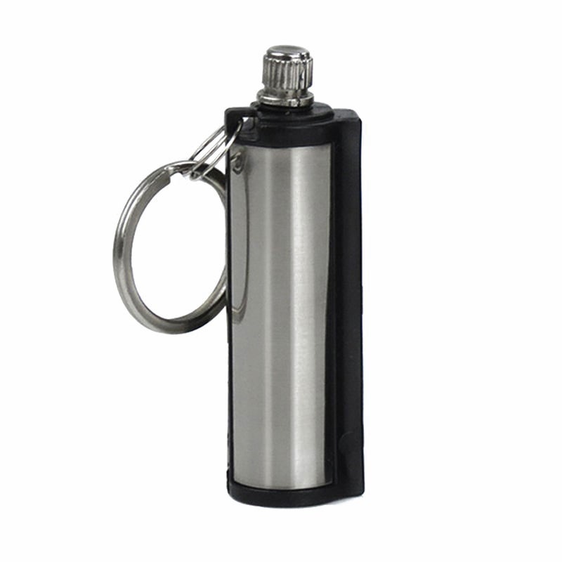 Survival Match Box Permanent Match Keychain Fire Starter Camping Hiking