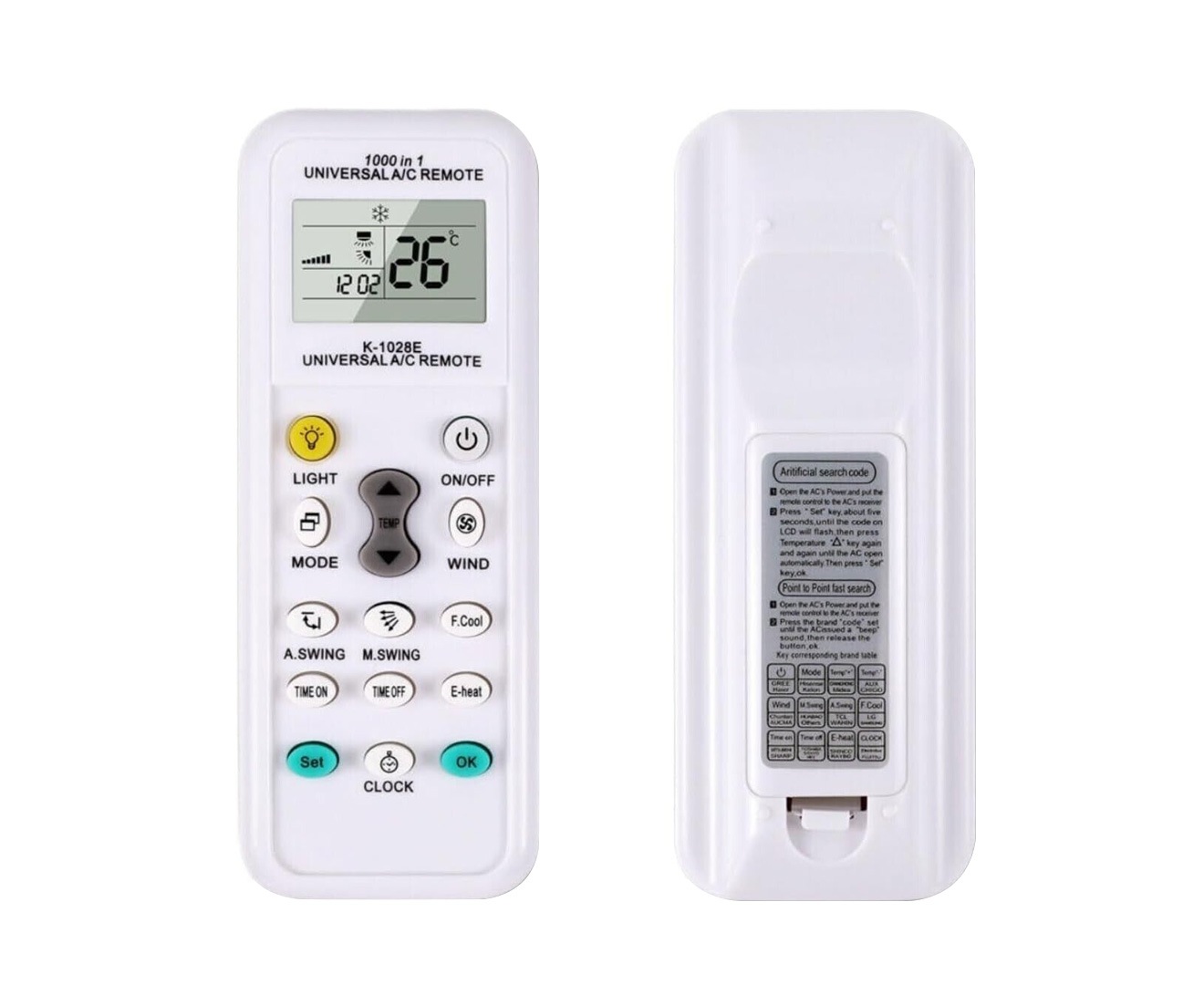 Ac Remote Screen Buy Universal A/C Air Conditioning Remote Control Air Con ALL MAJOR ...