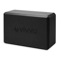 Vivva Yoga Block Brick EVA Foaming Home Exercise Practice Fitness 23.5cmx15cmx10cm 2pcs Set, 4 Colours