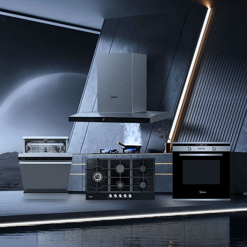 Buy Midea 90cm Canopy Rangehood+Midea 60cm Freestanding Dishwasher ...